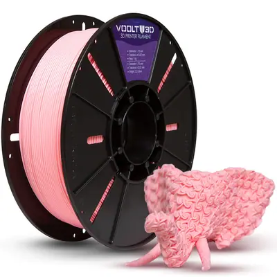 Filamento Voolt3D PLA Rosa Bebê Velvet 1kg para Impressora 3D — filamento para impressora 3D