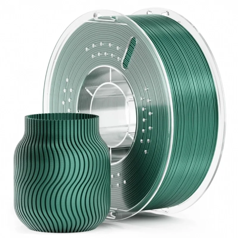 Filamento PLA Verde Metálico Green - Efeito Metal Metallic Elegoo 1,75 mm 1 kg para Impressora 3D