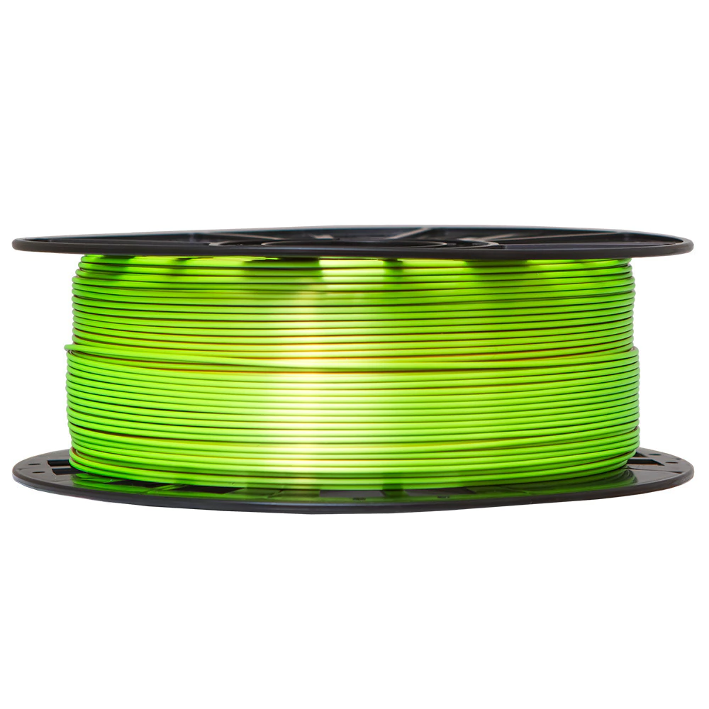 Filamento Voolt3D PLA Tri Color Azul / Laranja / Verde Neon V-Silk High Speed Premium 1kg para Impressora 3D 4
