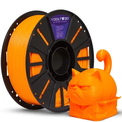 Filamento Voolt3D PLA Laranja 1kg para Impressora 3D 1
