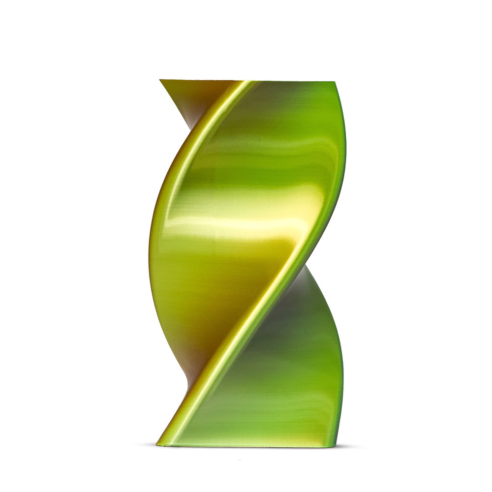 Filamento Voolt3D PLA Tri Color Azul / Laranja / Verde Neon V-Silk High Speed Premium 1kg para Impressora 3D 2