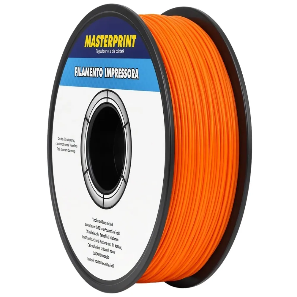 Filamento MasterPrint PETG Laranja 1 kg para Impressora 3D 2
