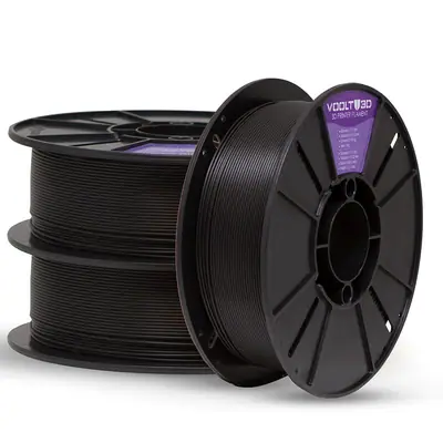 Voolt3D KIT Filamento PLA Preto Velvet 3Kg para Impressora 3D — filamento para impressora 3D