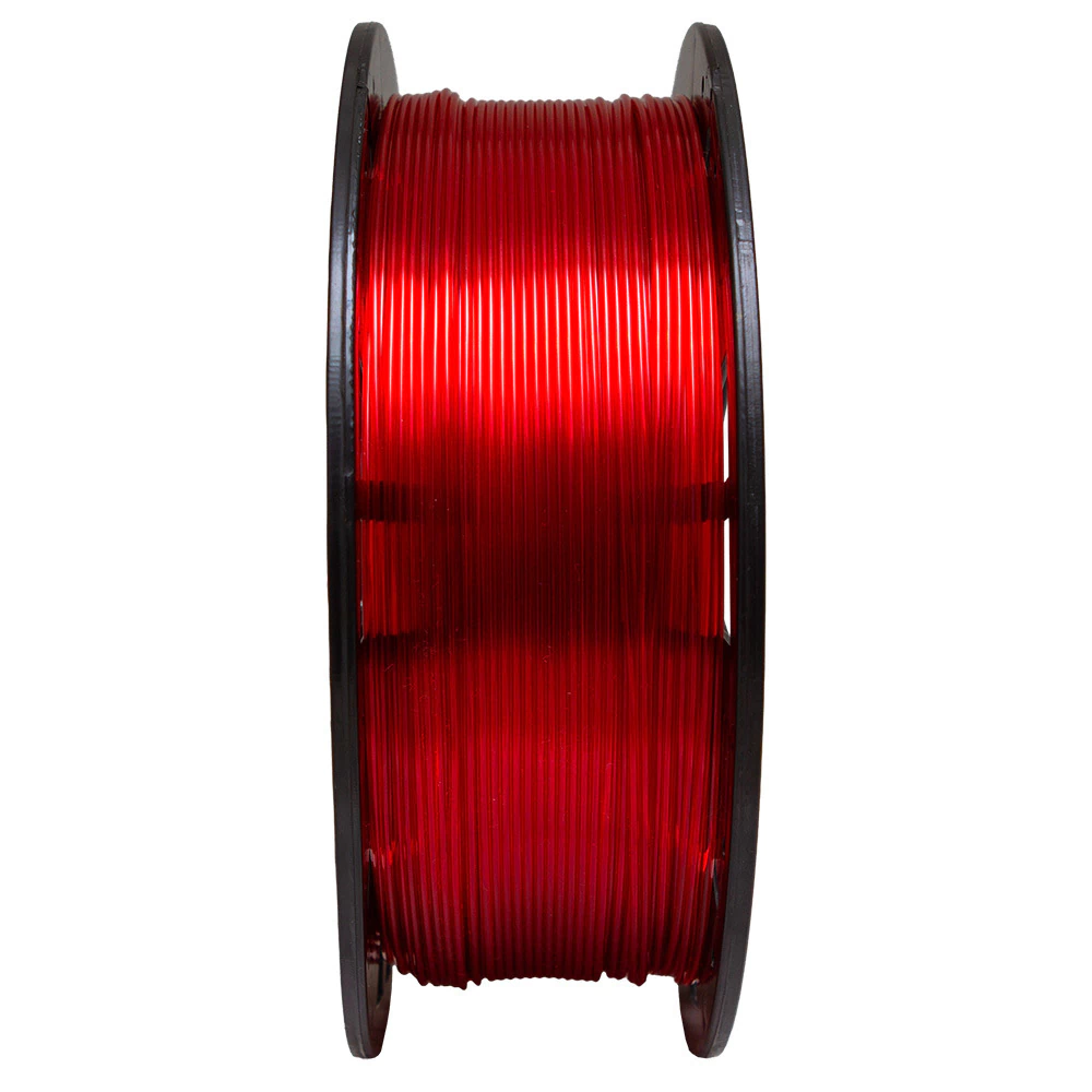 Filamento Voolt3D PETG HF Vermelho Translúcido High Fluidity Premium - 1Kg para Impressora 3D 3