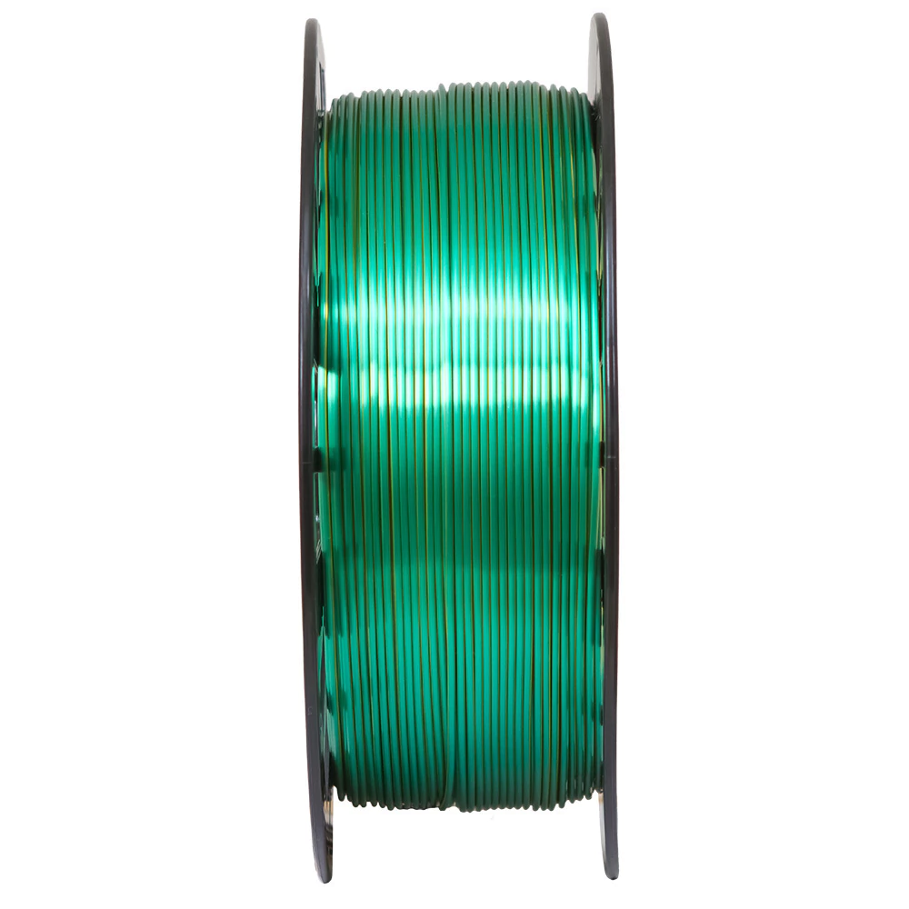 PLA Duo Color Shadow Dourado com Verde V-Silk 1kg para Impressora 3D 3
