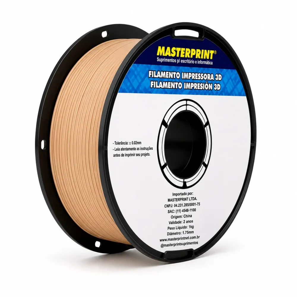 Filamento MasterPrint PLA Skin 1 kg para Impressora 3D 2
