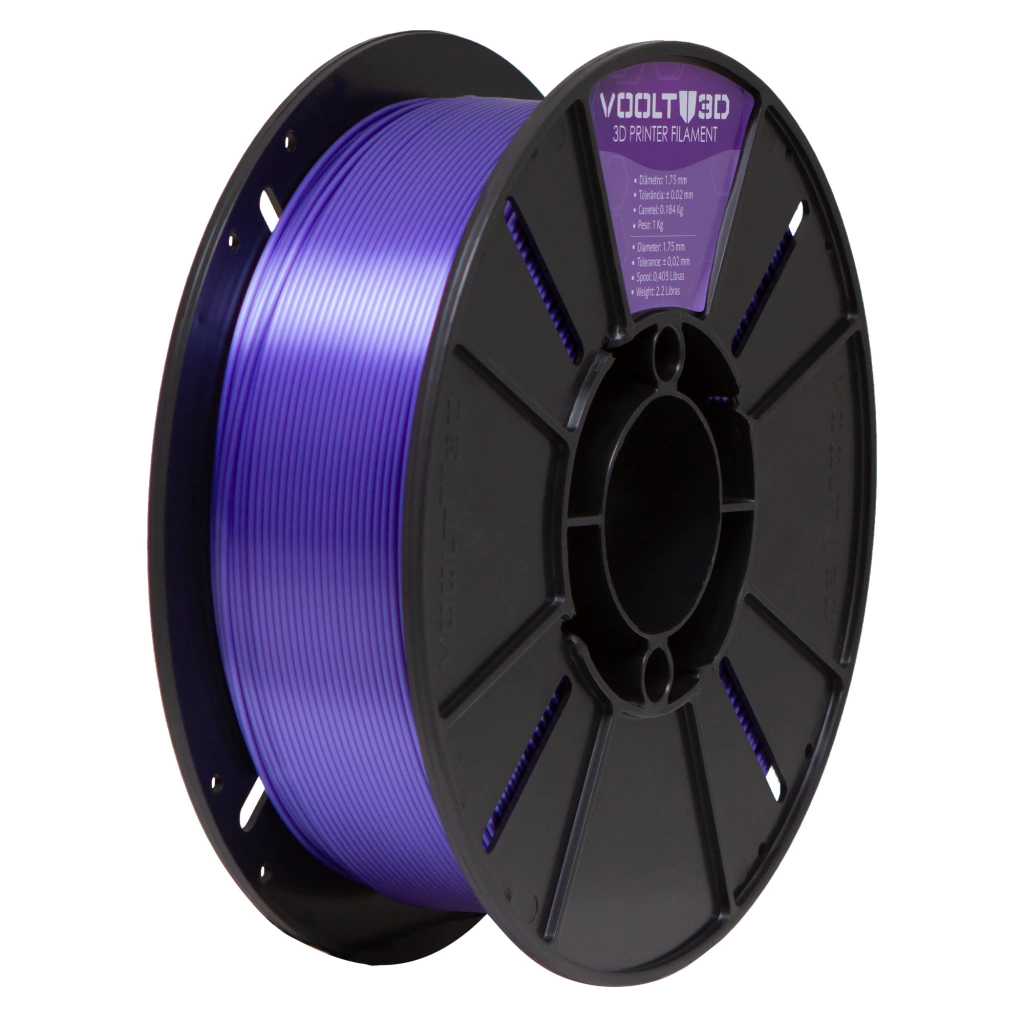Filamento Voolt3D PLA Lilas Claro 1kg para Impressora 3D 4