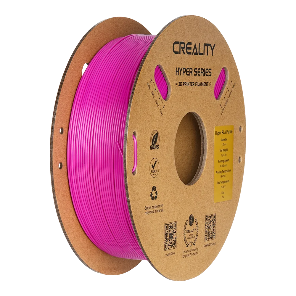 Filamento Hyper Series PLA Creality 1.75mm 1kg - Roxo para Impressora 3D