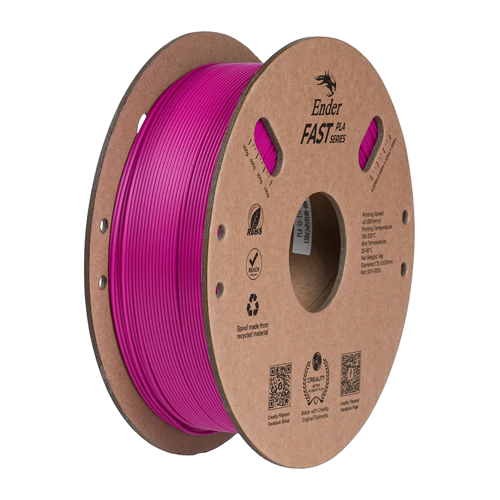 Filamento Ender Fast PLA Creality 1.75mm 1kg - Roxo para Impressora 3D
