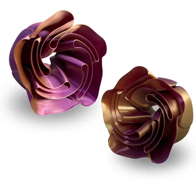Filamento PLA Ultra Silk Bicolor Ouro e Roxo para Impressora 3D 3