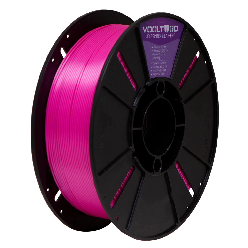 Voolt3D PLA Rosa Ametista V-Silk 1kg para Impressora 3D 4