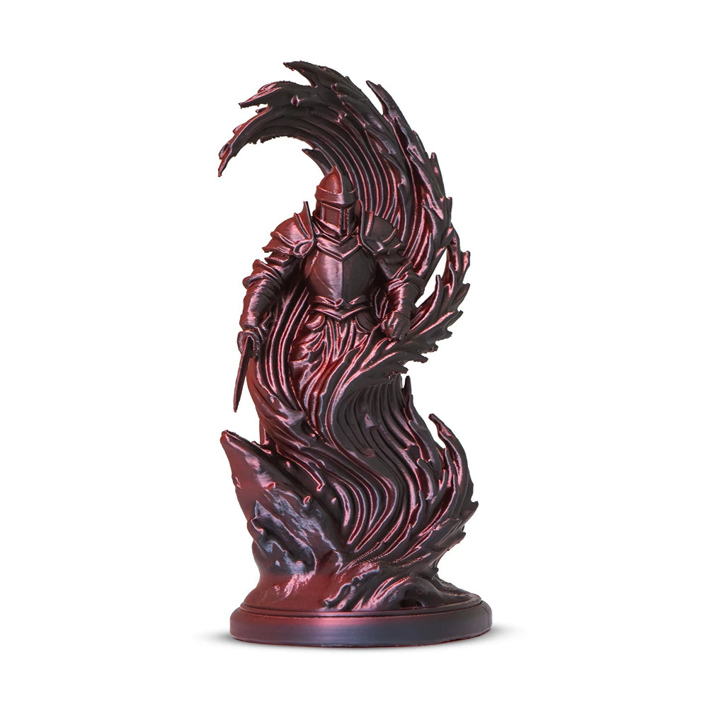 Filamento Voolt3D PLA Duo Color Shadow Vermelho com Preto V-Silk - 1kg para Impressora 3D 2