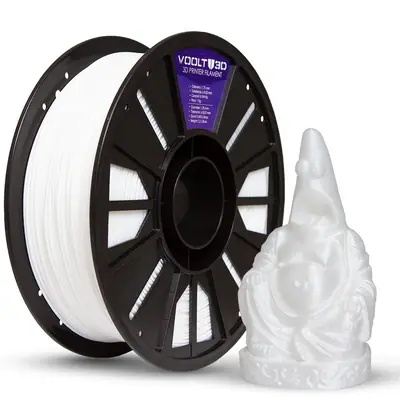 Filamento Voolt3D PLA Branco Off White Velvet 1kg para Impressora 3D — filamento para impressora 3D