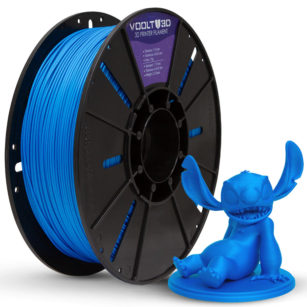 Filamento Voolt3D PLA Azul Velvet High Speed Premium - 1Kg para Impressora 3D 1
