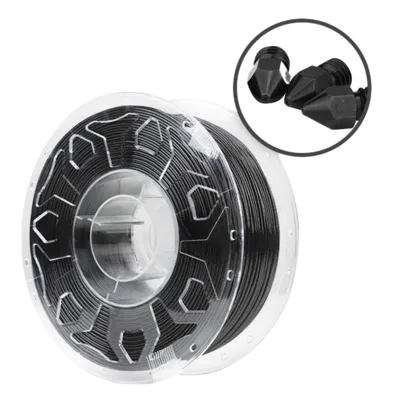 Filamento CR-PLA Carbon Creality 1.75mm 1kg - Preto para Impressora 3D 1