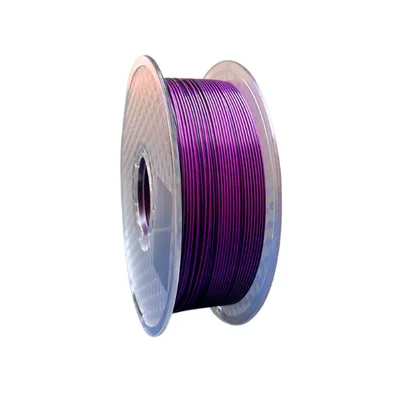 Filamento PLA Ultra Silk Bicolor Preto e Roxo para Impressora 3D 1