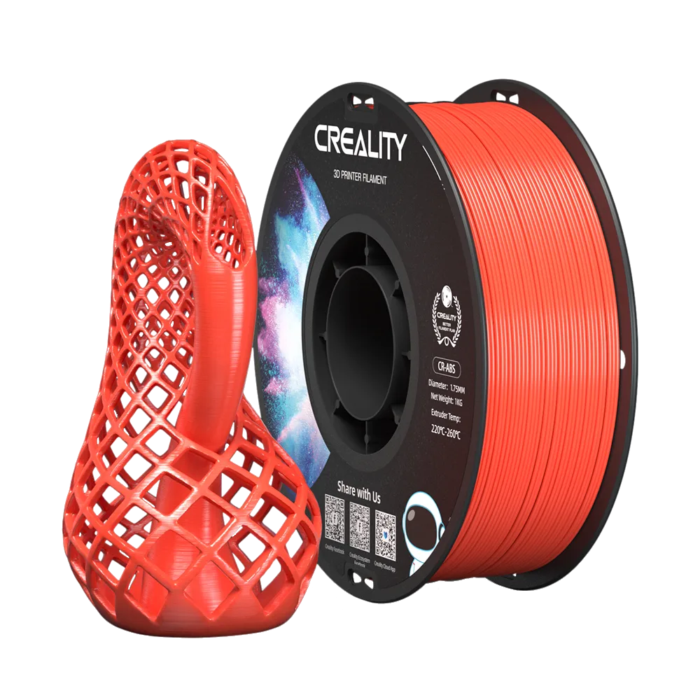 Filamento CR-ABS Creality 1.75mm 1kg - Vermelho para Impressora 3D