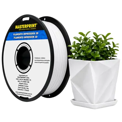 Filamento MasterPrint ASA Branco 1 kg para Impressora 3D — filamento para impressora 3D