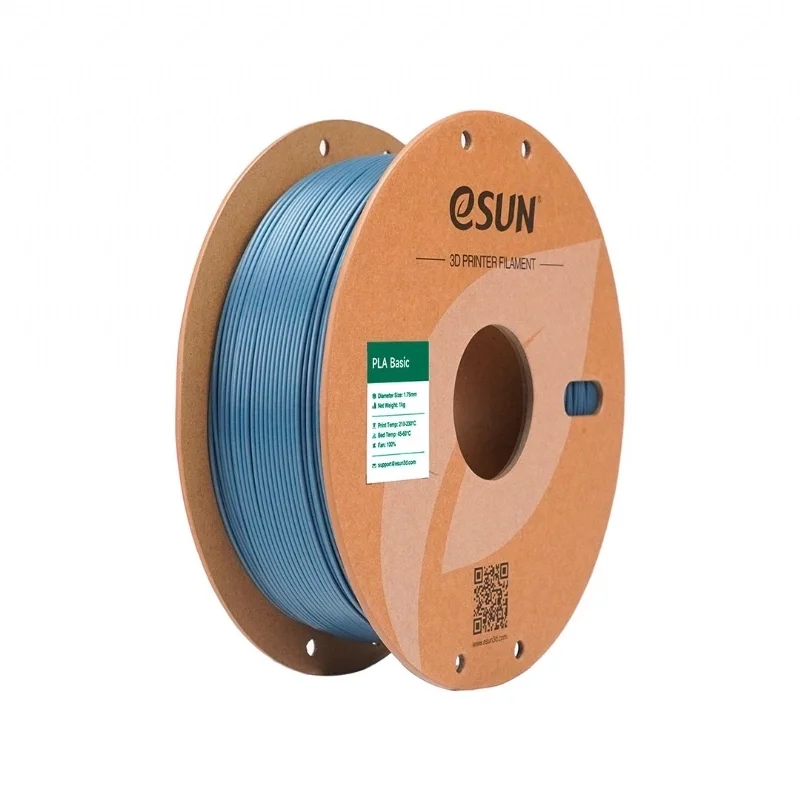 Filamento eSUN PLA Basic Grey - Cinza 1,75 mm 1 kg para Impressora 3D