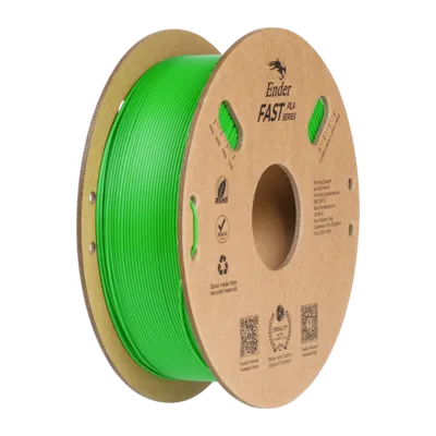 Filamento Ender Fast PLA Creality 1.75mm 1kg - Verde para Impressora 3D 1