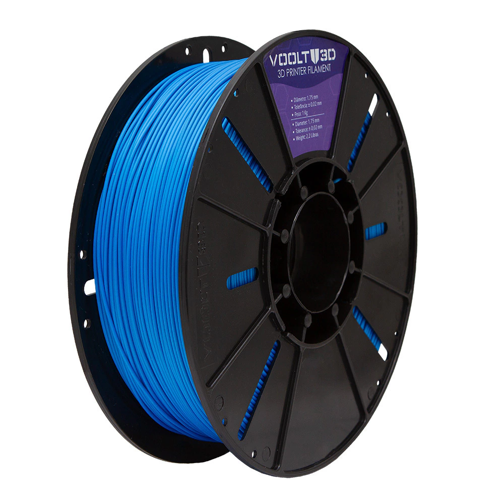 Filamento Voolt3D PLA Azul Velvet High Speed Premium - 1Kg para Impressora 3D 4