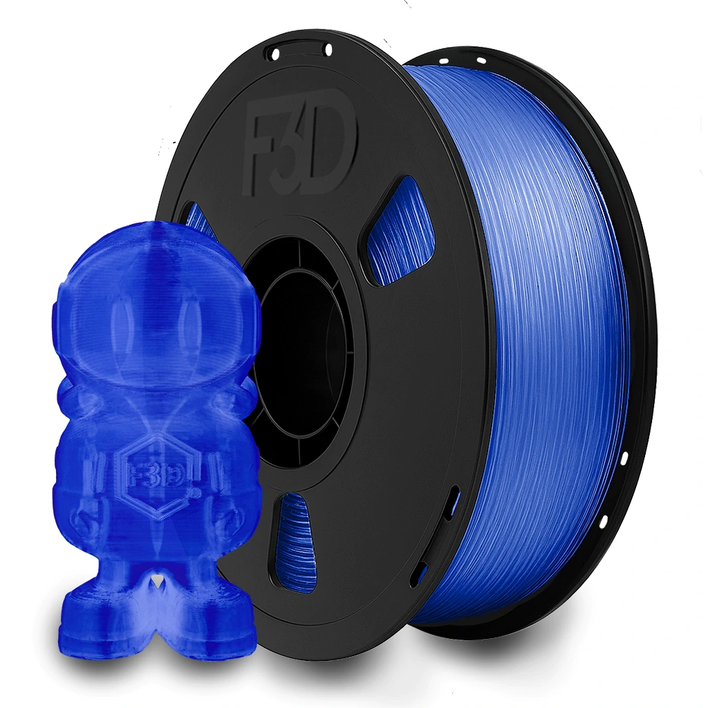 Filamento PLA Premium Azul Translúcido para Impressora 3D