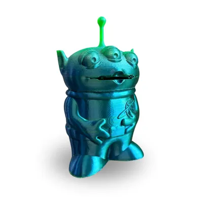 Filamento PLA Ultra Silk Bicolor Verde e Azul para Impressora 3D 2