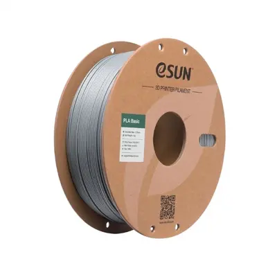 Filamento eSUN PLA Basic Silver - Prata 1,75 mm 1 kg para Impressora 3D 1
