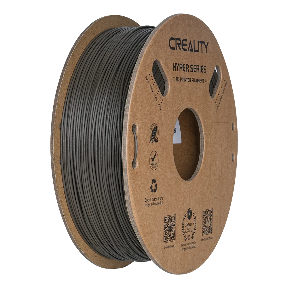 Filamento Hyper PLA-CF Creality 1.75mm 1kg - Amarelo Acinzentado para Impressora 3D