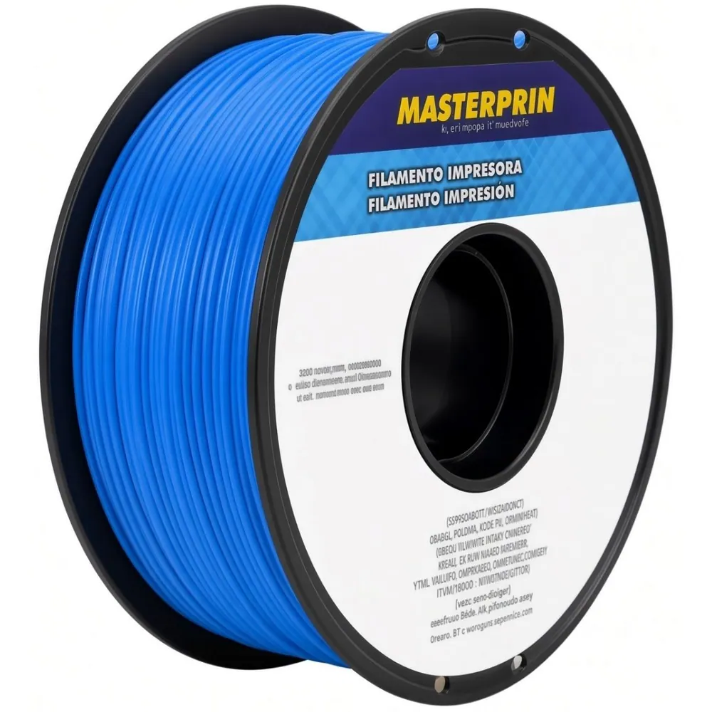 Filamento MasterPrint ABS Azul 1 kg para Impressora 3D 2