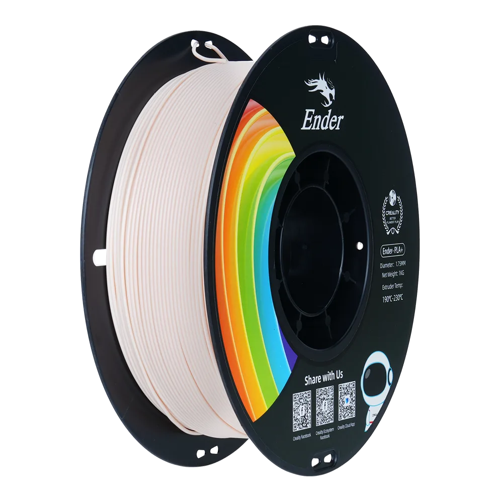 Filamento Ender-PLA+ Creality 1.75mm 1kg - Bege para Impressora 3D