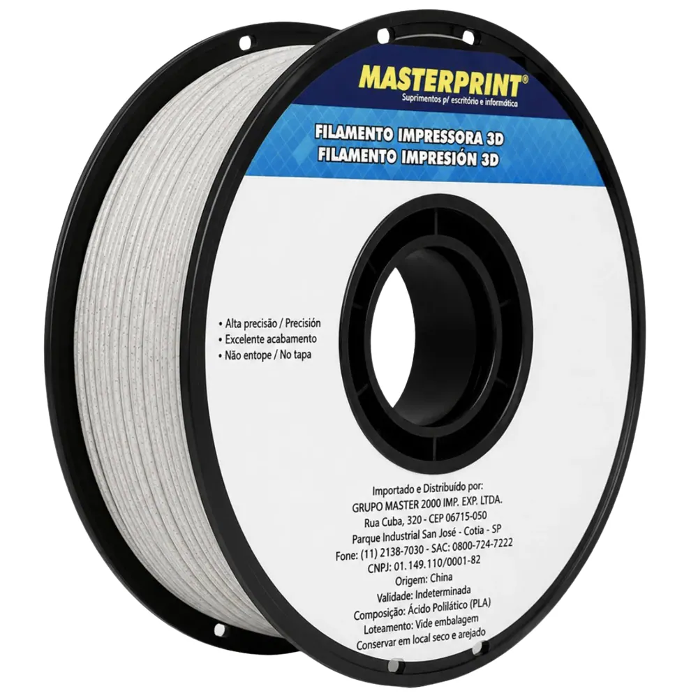 Filamento MasterPrint PLA Marmore 1 kg para Impressora 3D 2