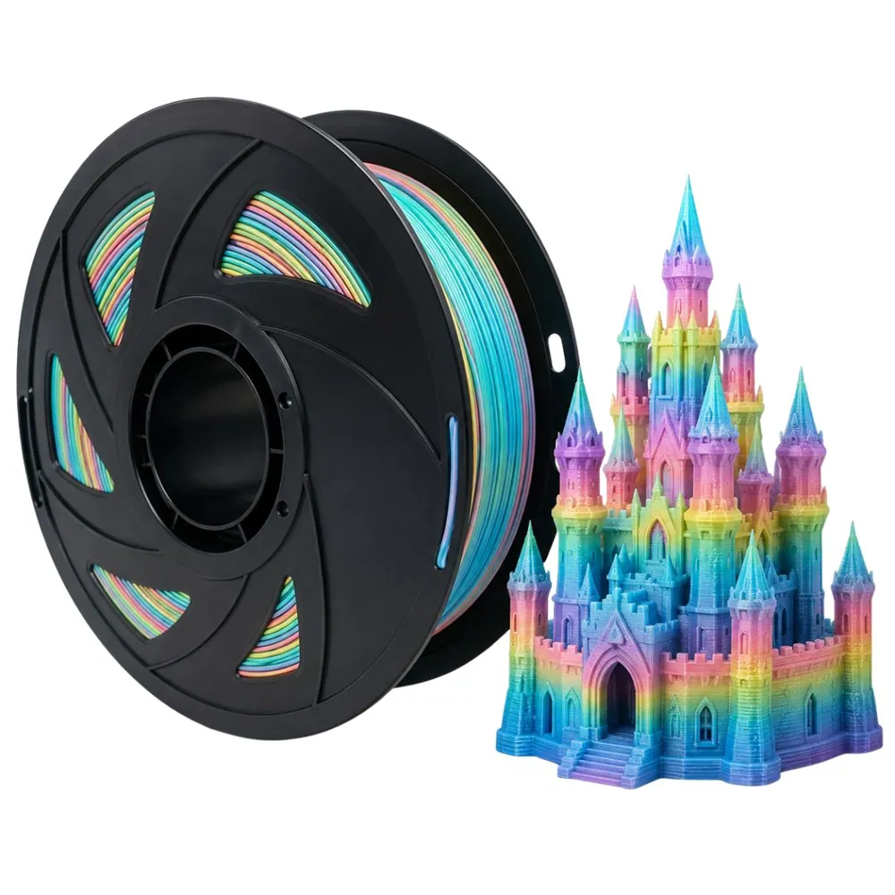Filamento MasterPrint PLA Rainbow 1 kg para Impressora 3D
