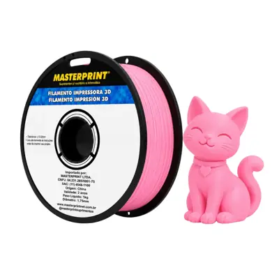 Filamento MasterPrint TPU Rosa 1 kg para Impressora 3D — filamento para impressora 3D