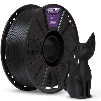 Voolt3D Rolo PLA Carvão Wood 1kg para Impressora 3D — filamento para impressora 3D
