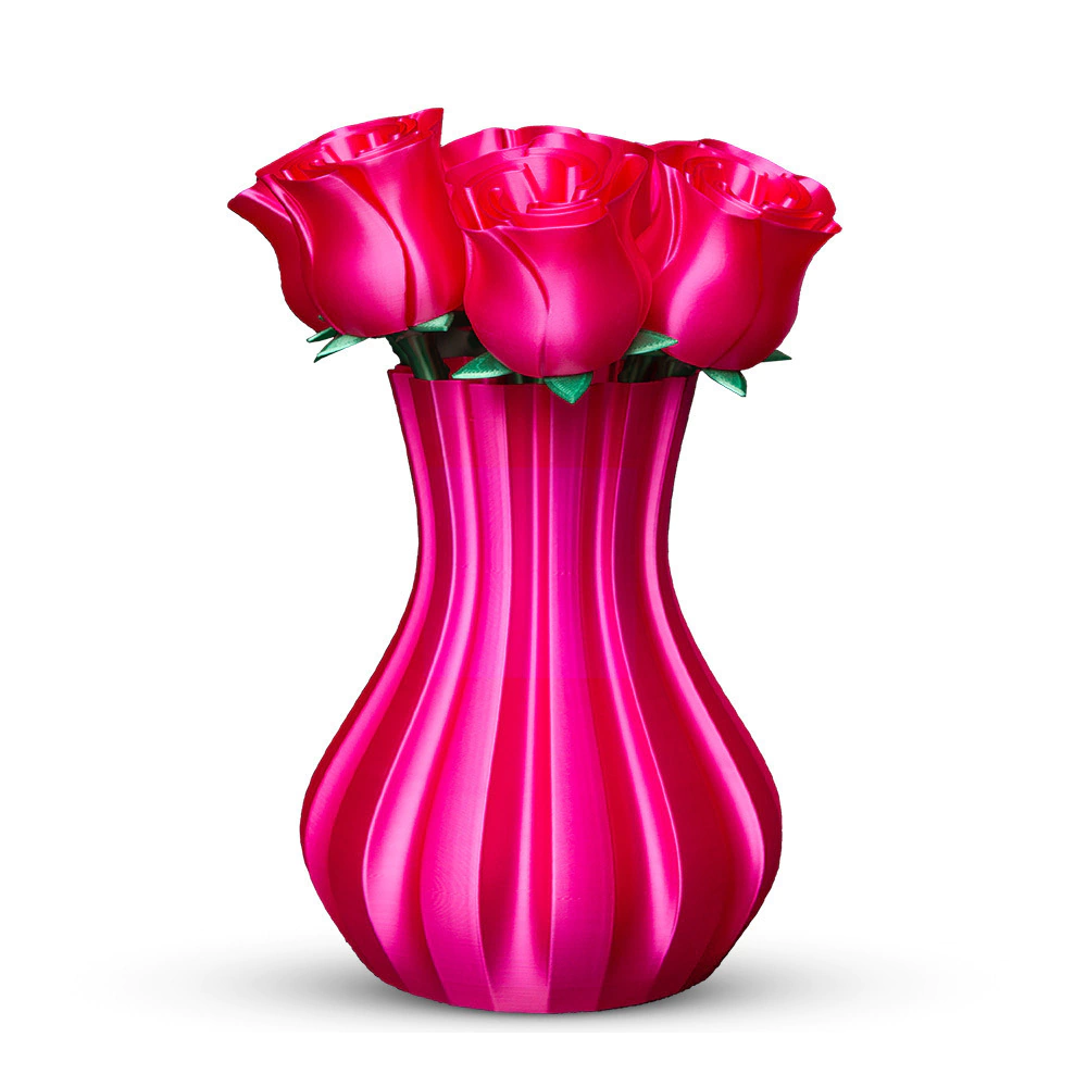 Filamento Voolt3D PLA Rosa Choque V-Silk High Speed Premium - 1Kg para Impressora 3D 2