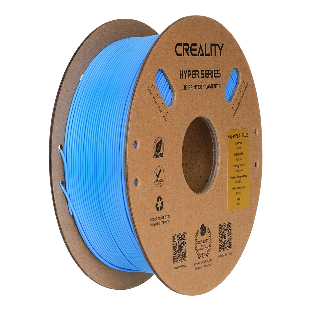 Filamento Hyper Series PLA Creality 1.75mm 1kg - Azul para Impressora 3D
