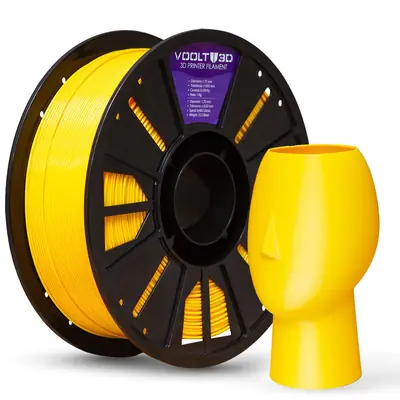 Filamento Voolt3D PETG HF Amarelo High Fluidity Premium - 1Kg para Impressora 3D 1