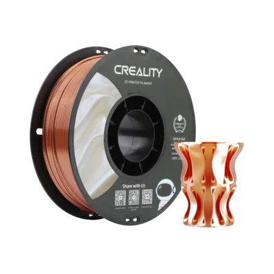 Filamento PLA CR-Silk Creality 1.75mm 1kg - Cobre Avermelhado para Impressora 3D 1