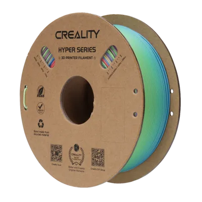 Filamento Hyper Series PLA Creality 1.75mm 1kg - Arco-íris Blossom para Impressora 3D 1