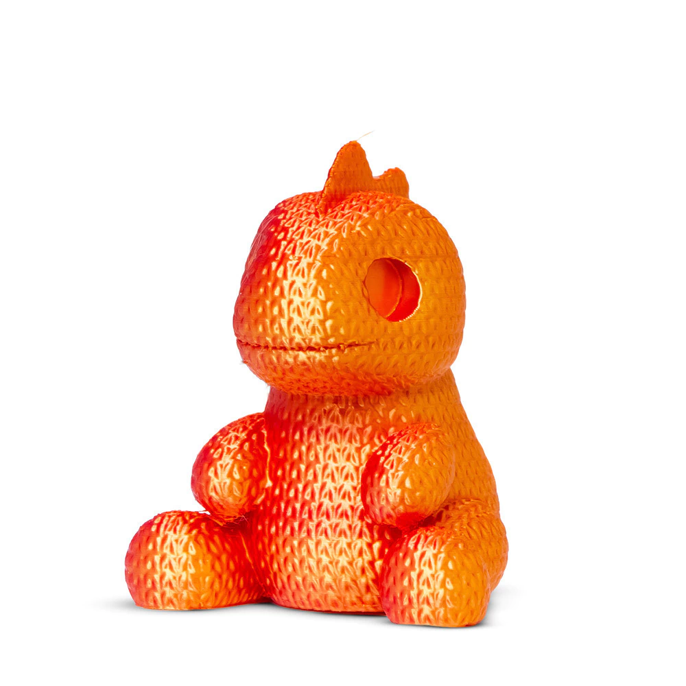 Filamento Voolt3D PLA Tri Color Dourado / Laranja / Rosa Choque V-Silk 1kg para Impressora 3D 2