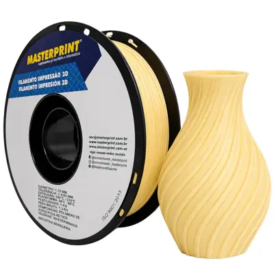 Filamento MasterPrint PLA Fosco Lemon Meringue 1 kg para Impressora 3D 1