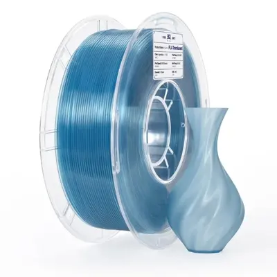 Filamento PLA Translúcido Alpine Blue - Azul Alpine BIQU 1,75 mm 1 kg para Impressora 3D — filamento para impressora 3D