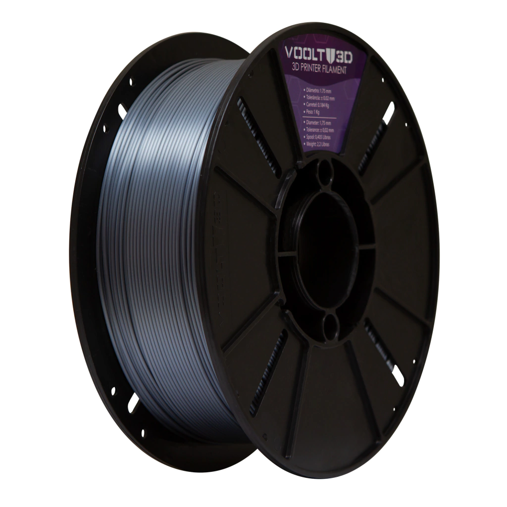 Voolt3D PLA Inox V-Silk 1kg para Impressora 3D 4
