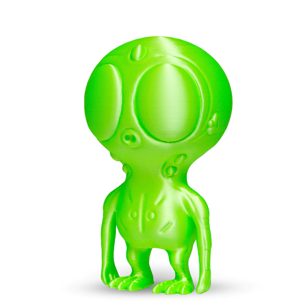 Filamento Voolt3D PLA Verde Neon V-Silk 1kg para Impressora 3D 2