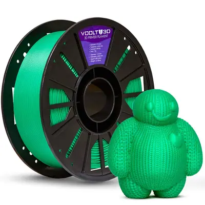 Filamento Voolt3D PLA Basic Verde Turquesa 1,75mm 1kg  para Impressora 3D 1
