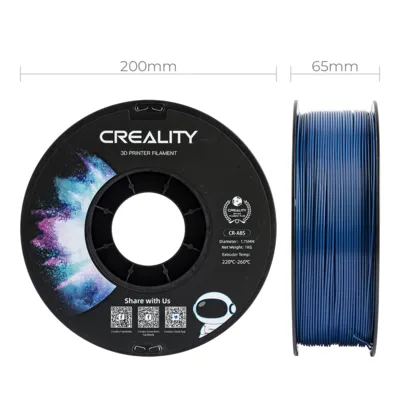 Filamento CR-ABS Creality 1.75mm 1kg - Azul para Impressora 3D 4