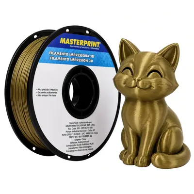 Filamento MasterPrint PLA Cobre 1 kg para Impressora 3D 1