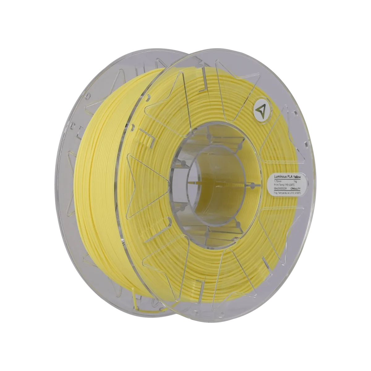 Filamento Hyper Luminous PLA Creality 1.75mm 1kg - Amarelo para Impressora 3D