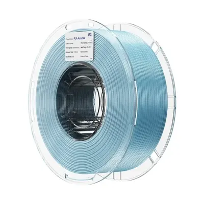Filamento PLA Aura Silk Ice Blue - Azul Gelo BIQU 1,75 mm 1 kg para Impressora 3D — filamento para impressora 3D
